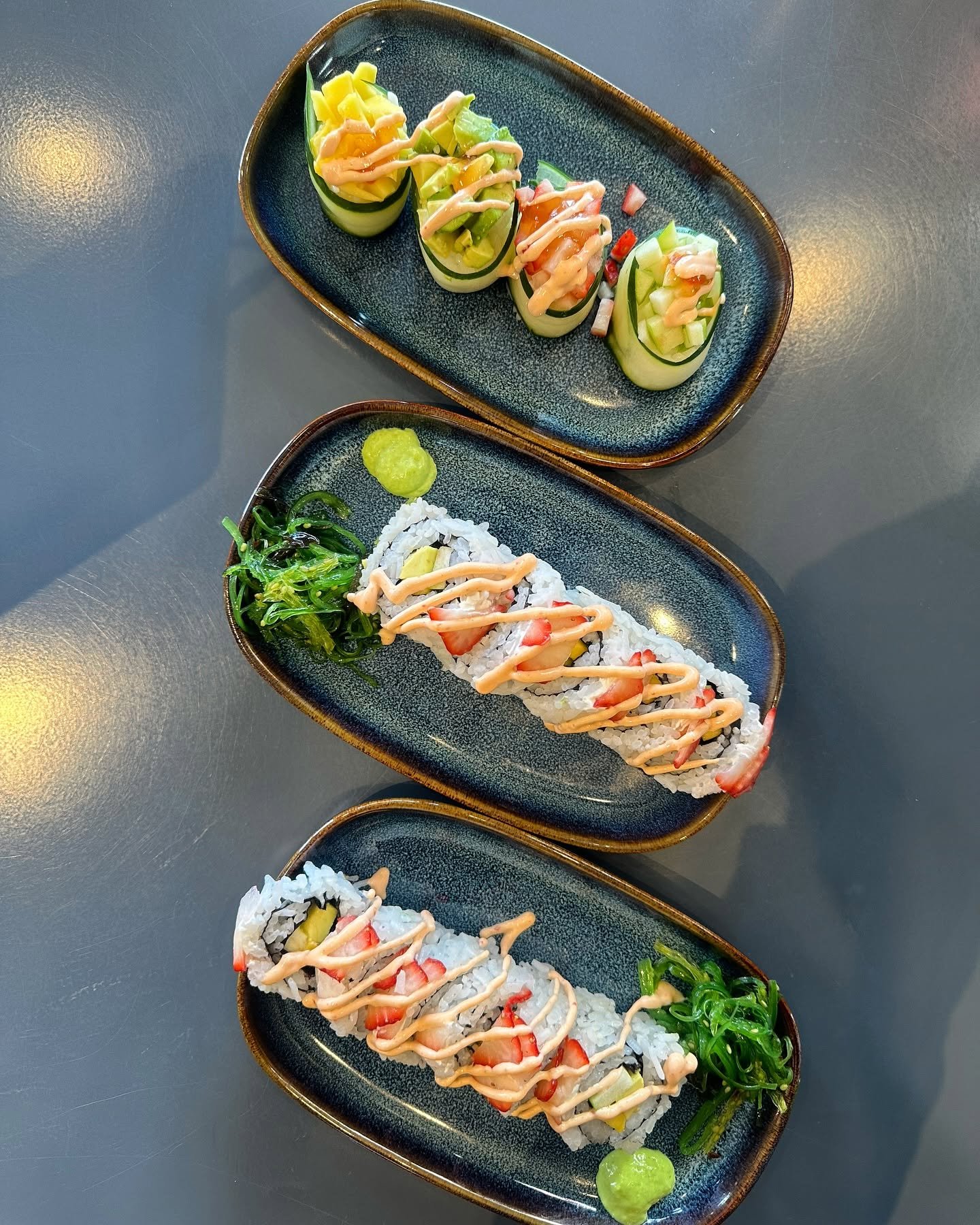 House-made sushi rolls